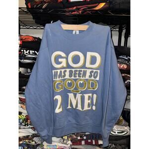 Vintage 90s Jesus “ God Has Been Good To Me “ Crewneck Size Medium
